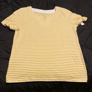 Striped yellow Talbots shirt